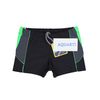 Aquarti Jungen Kurze Badehose mit Einsätzen Seitlich, Farbe: Schwarz/Graphit/Grün, Größe: 158