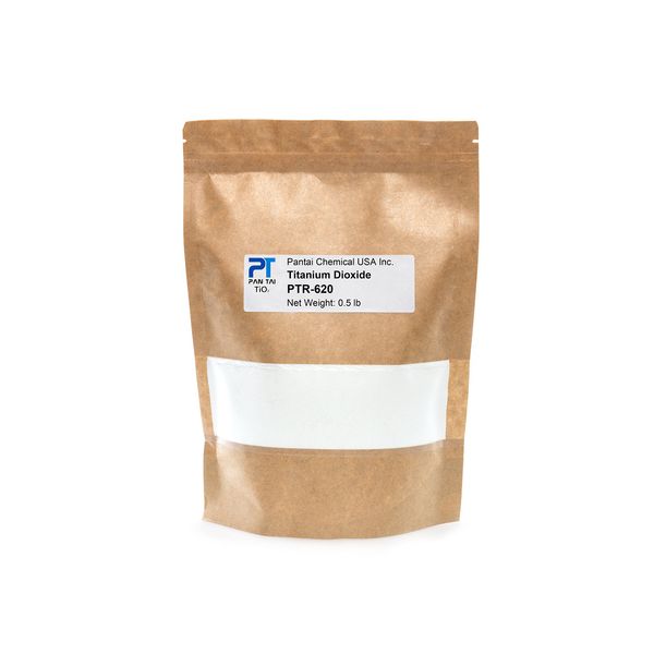 PTR-620 Titanium Dioxide TiO2 | Soap Making, Crafts, Paints and Pigment Colorant | Resealable Pouch 16oz 8oz 4oz (0.5lb/8oz)