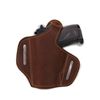 Barsony Brown Leather Pancake Gun Holster for Walther PP PPK PPKS left