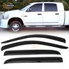 Fits 06-09 Dodge Ram Mega Cab Window Visors Rain Sun Guard Vent 4 Pieces Set