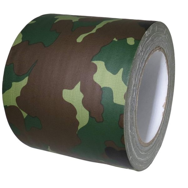 T.R.U. CDT-80CAM Camouflage/Military Cloth Duct Tape with Synthetic Resin Adhesive. 25 Yards. (6 in.)