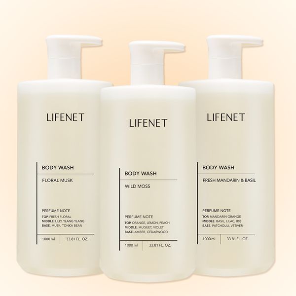 [Lifenet] Mildly Acidic Moisture Cleansing Body Wash 1000ml 1 (Choose 1 of 3 scents)