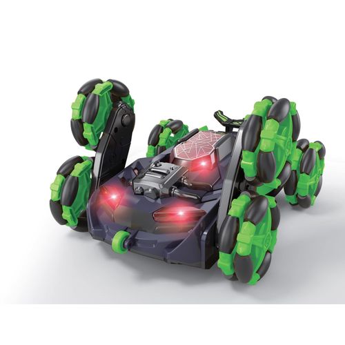 LEXiBOOK Crosslander® Flip, Remote Control car, up to 8km/h, 360° Figure, Sound and Light Effects, Smoke Jet, 6 Wheels, Rechargeable, RC45