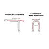 Fiber Optic Cable LC to SC MULTIMODE DUPLEX OM4 50/125 MT.0,5 BENDING INSENSITIVE LSZH