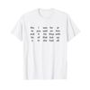 DOLCH Sight Words Flash Card for Classroom Reading T-Shirt