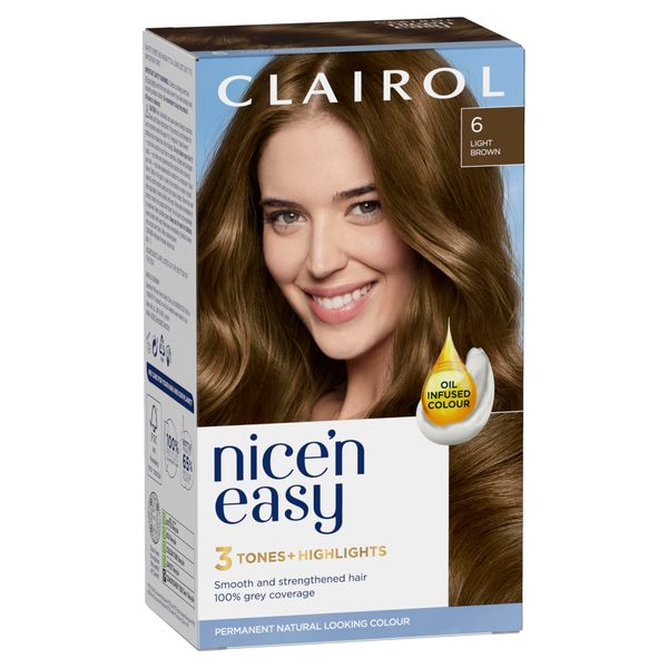 Nice 'n Easy Natural Light Neutral Brown Permanent Hair Dye 116/6