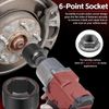 3/4" Drive Impact Socket Set, 6 Point SAE and Metric Shallow-Socket Tool Set