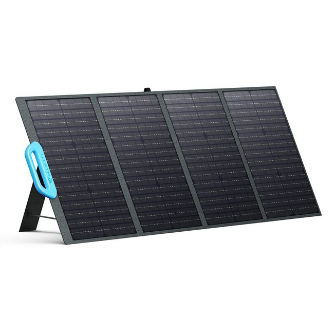 BLUETTI Solar Panel PV120, 120W Solar Panel for Power Station EB3A/EB55/EB70S/AC200P/AC200MAX/AC300, Portable Solar Panel w/Adjustable Kickstands, Foldable Solar Charger for RV, Camping, Blackout