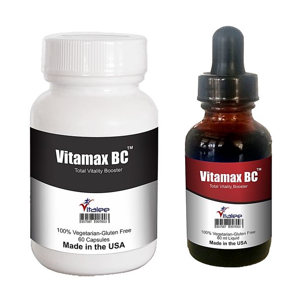 Vitalee Vitamax Combo BC-Liposomal Vital Vitamin B Complex Plus (Caps & Liquid)