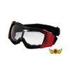 Mad Max TYPE4 Motorcycle Goggles, Red/Clear, UV Protection, Windproof, Cold Protection, Pilot Goggles