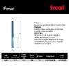 Freud 04-10725 Double Flute Solid Carbide Straight Bit