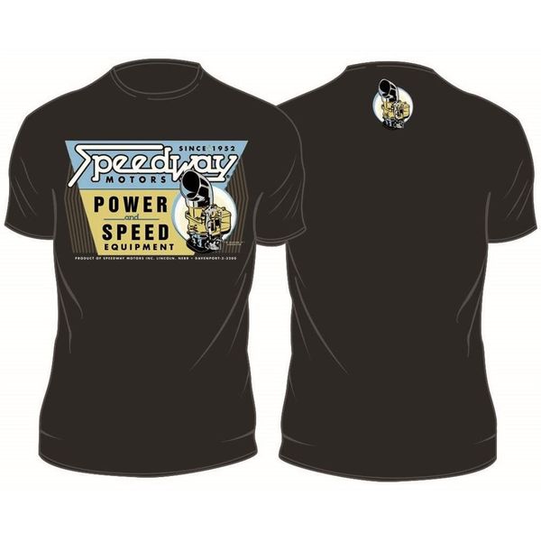 Power & Speed T-Shirt, Black, Large