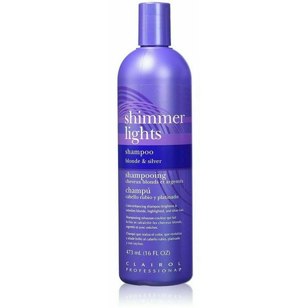 Clairol Professional Shimmer Lights Shampoo Blonde & Silver 16 oz