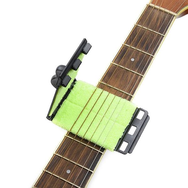 LOYELEY Guitar String Cleaner String Fret Bass Guitar Cleaner Non-Slip Handle Base Care String Instrument Acoustic Acoustic Rust Polishing Finger Board Cleaning for Guitar Ukulele Bass