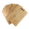 10pc Thick 15x11" Bulk Bamboo Serving Tray Charcuterie Platter Cutting Board Set