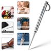 TISUR Titanium Multifunctional Toothpick, Mini Toothpick, Lightweight, EDC Tool, Portable, Stonewash