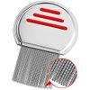 Lice Nit Comb Get Down Stainless Steel Metal Tooth Head Long Teeth/Professional Stainless Steel Nit Comb for Head Lice Treatment,Reusable,Removes Louse Nits (Pack of 1)