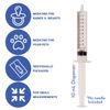 Care Touch 10ml Syringe with Luer Slip Tip - 100 Sterile Syringes – No Needle Great for Dispensing Oral Medicine and Home Care