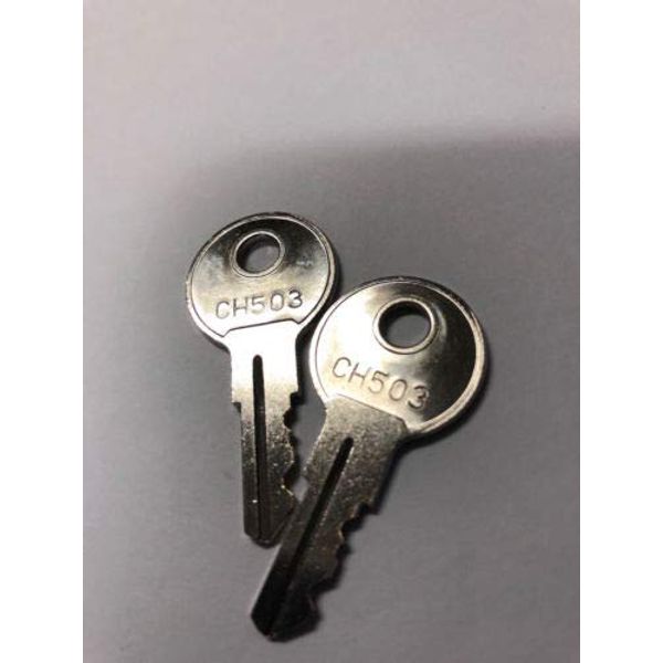 2 Pcs of Cut Keys Code CH503 RV Compartment Lock Truck Tool Box Keys Cargo