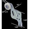 CRL N6627 3/4" Nylon Wardrobe Roller with 1/2" Offset for Atlas