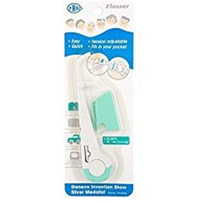 Tension Adjustable and Reusable Pocket Flosser (12 Pack)