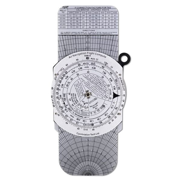 Gonryun E6B Metal Flight Computer Aviation Plotter Circular Slide Rule Used in Aviation Flight Training