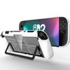 NINKI Dockable Grip Case for Switch 2 2025 with Ergonomic Grips, Soft TPU&PC Hard Shell Shockproof&Scratch-Resistant Protective Cover with Clear Back for Switch 2 Console&Controller, White