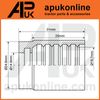 APUK Hydraulic Hose Ferrule 3/8" Disca Trale 2SN/2SC 2 Wire Replacement for Trailer Loader Digger
