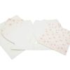 Bouquet Shaped Colored Paper [Die Cut Plum] with Envelope Bifold Message Board, Large