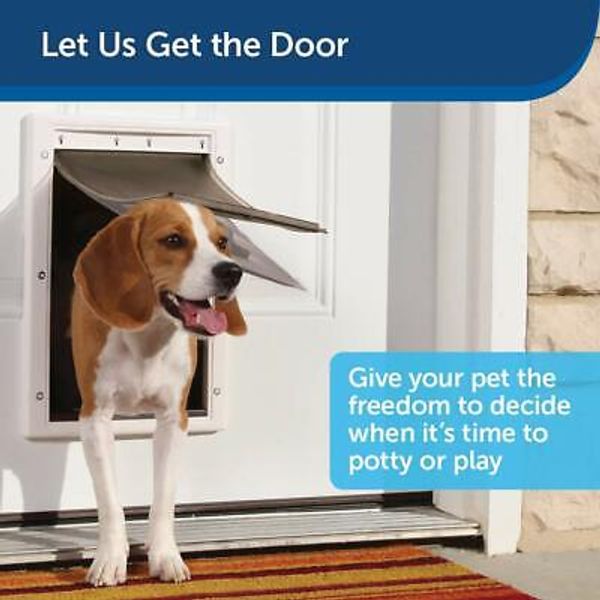 NEW Pet Door Extreme Weather Energy Efficient Safe Unique 3 Flap System 8"x12" M