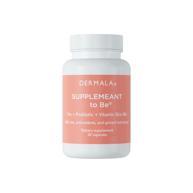 Dermala #FOBO SUPPLEMEANT to Be Acne Supplement | All Natural Daily Prebiotics Probiotics Vitamins Skin Mix with Zinc | Improve Clear Blemish-Free Radiant Skin Through Balancing Gut Health