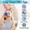 30Pcs Fillable Easter Eggs 7.5cm - Plastic Reusable Colourful Eggs, Kids Easter Basket Stuffers, Assorted Colour Large Eggs for Easter Decorations