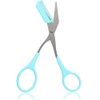 Nylea Eyebrow Trimmer with Razors, Eyebrow Scissors Comb for Women and Men, All-in-One Shaper Epilator Hair Remover, Multipurpose Exfoliating Dermaplaning Tool Razors Set-1 Pack