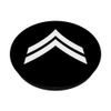 Army Corporal Stripes Rank Insignia Patch PopSockets with Interchangeable PopGrip