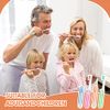 Sibba Toothbrush Covers 4 Pieces Folding Manual Toothbrushes Case Travel Kit Soft Bristles Tooth Brushes Mini Size Portable Brush Coverings Wrapped for Men Women Childrens Toddler