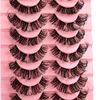 Cluster Lashes False Eyelashes Individual D Curl Russian Strip Lashes Fluffy Wispy DIY Eyelash Extension Natural Look Reusable lashes Handmade Thick Soft Dramatic Fake Eyelashes 10 Pairs (DD05-16)