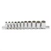 Genius Tools 11 Piece 1/4" Dr. Metric Hand Socket Set (12-Point) - TW-211M