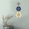 Circle Ring Doorbell And Run The Dog Needs Exercise Sign (Ivory/Dark Brown) - Small