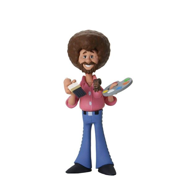 Bob Ross – 6” Scale Action Figure – Toony Classics Bob Ross with Peapod - NECA