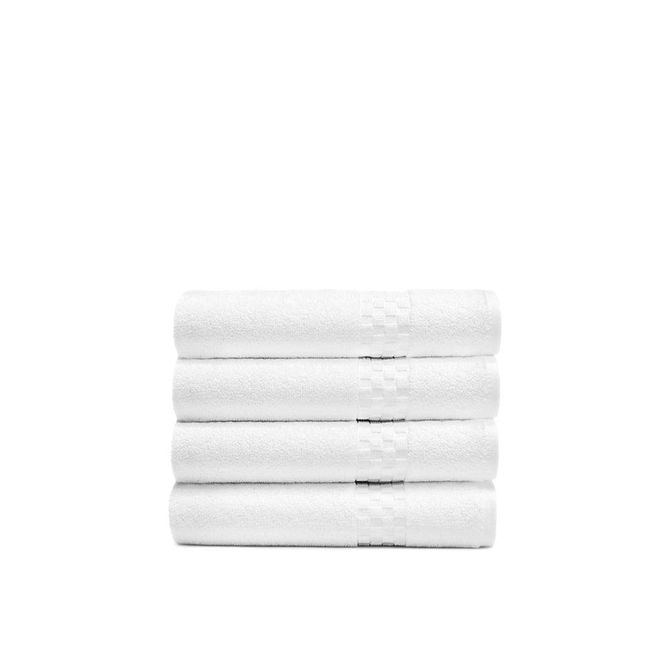 Standard Textile Luxe Towels (Capitol), White, Washcloth - Set of 4