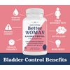 BetterWOMAN Bladder Control Supplement for Women- Helps to Reduce Bathroom Trips - Sleep Better at Night –Reduce Urgency and Occasional Leakage* - interceuticals (1 Bottle)