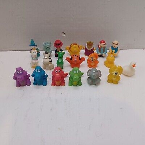 Rubber Finger Puppets Lot of 20 Miscellaneous 1 1/2"