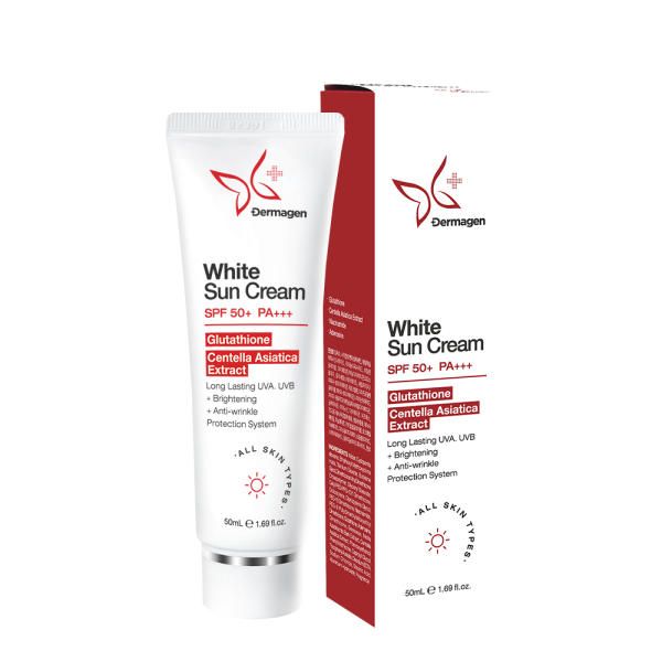 Dermagen White Sun Cream 50g Triple Functional Mineral Sunscreen