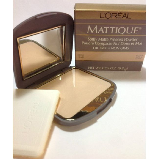 L'oreal Mattique Softly Matte Pressed Powder .23 Oz - Soft Ivory/Ivoire