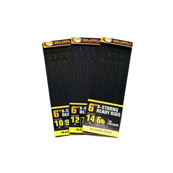 Guru 6" Pole Rigs Ready Tied Hooklength All Patterns and Sizes: XS Size 16