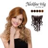 Leitzfol EA-04 Women's Extension, Neckline, Wig, Extension, Long Curl, Medium, Gradient, b12