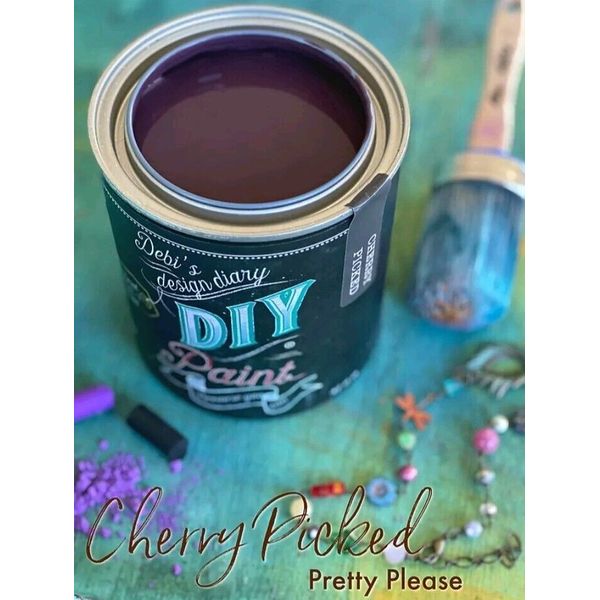 Debi's Design Diary DIY Paint in Cherry Picked Red 32 fl oz Chalk Paint Quart