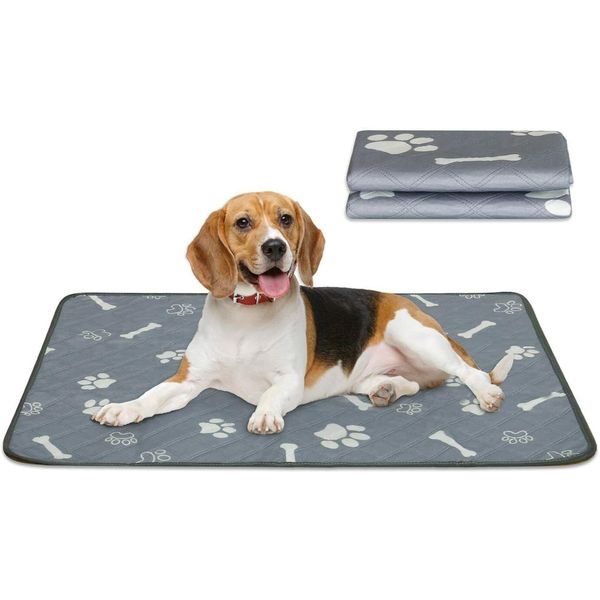 2 Niubya Washable Pee Pads for Dogs, Fast Absorbing Reusable Puppy Training Pad,