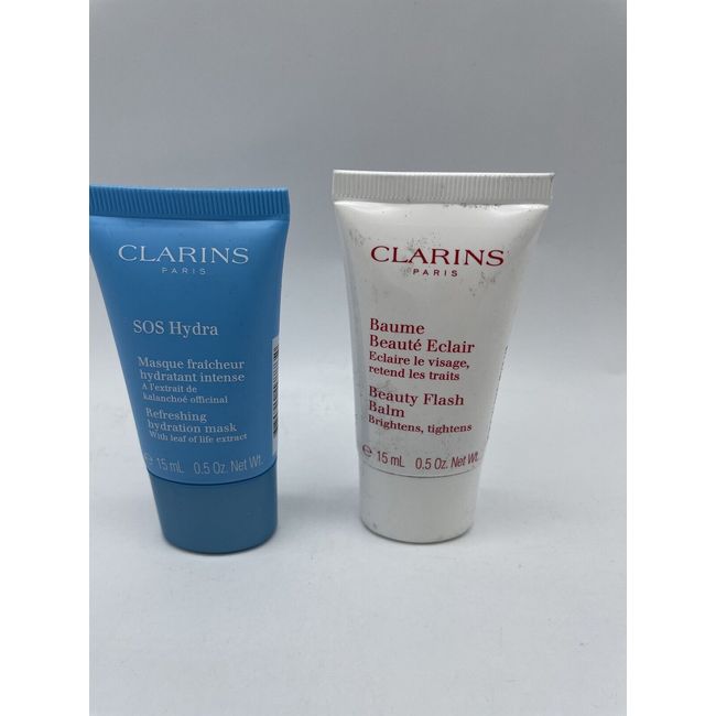 Clarins SOS Hydra + Baume  0.5oz SEALED  LOT OF 2!