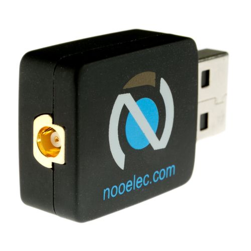 NESDR Nano 2 Plus - Tiny Black RTL-SDR USB Set (RTL2832U & R820T2) with Ultra-Low Phase Noise 0.5PPM TCXO, MCX Antenna